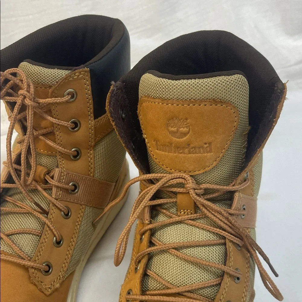Timberland Men's Tan and Olive Boots size 10 - Picture 2 of 16